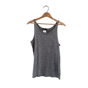 agnès b. grey cotton/modal simple‎ tank top - size M